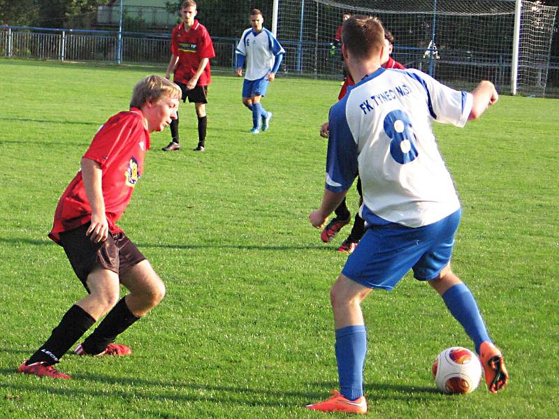 I. B třída, skupina D, Teplýšovice - Týnec nad Sázavou 1:4.