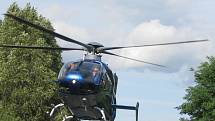 Vrtulník přivolaný k dopravní nehodě odlétl bez pacientky. 