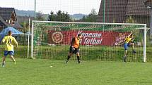 Michal Petrouš, trenér Slavie Praha, trénoval díky projektu Gambrinus Kopeme za fotbal, SK Olbramovice. 