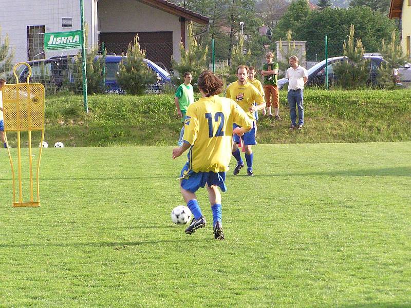 Michal Petrouš, trenér Slavie Praha, trénoval díky projektu Gambrinus Kopeme za fotbal, SK Olbramovice. 