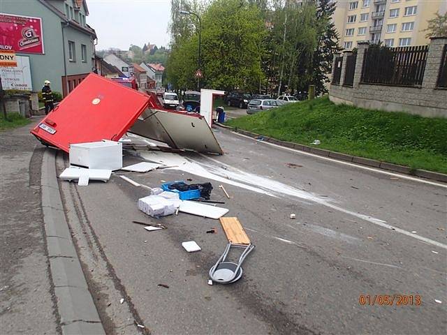 Nehoda v Nové Pražské ulici.