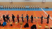 Z 23. ročníku střelecké soutěže Pohár města Benešov ve sportovní hale Gymnázia v Benešově.