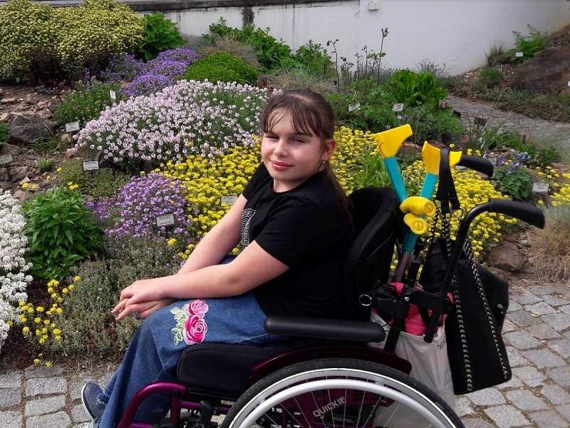Handicapovaná Kristýnka.