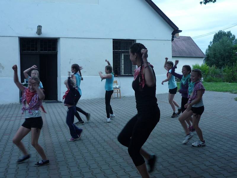 Prázdninové tábory benešovského DDM v Jablonné nad Vltavou.