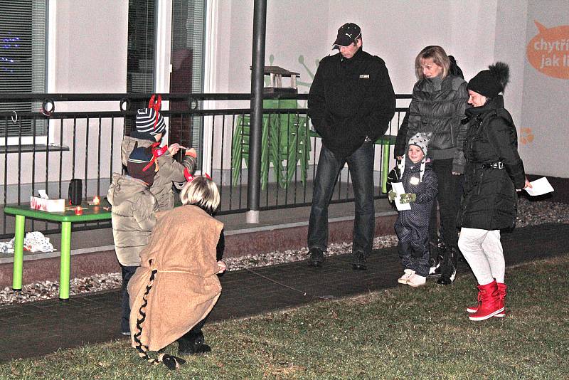 Čertovské odpoledne na zahradě Mateřské školy v Komenského ulici v Týnci nad Sázavou.