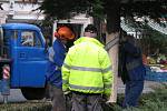 Jedle ze zahrady v benešovské ulici Ke Stadionu putovala na Masarykovo náměstí.