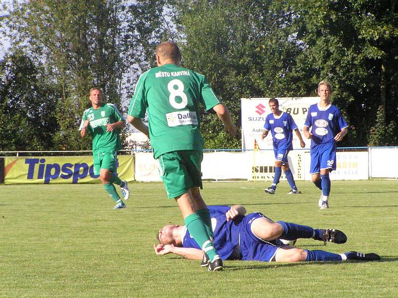 Fotbalový zápas II. ligy Vlašim - Karviná