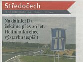 Scan titulní strany krajského zpravodaje Středočech.