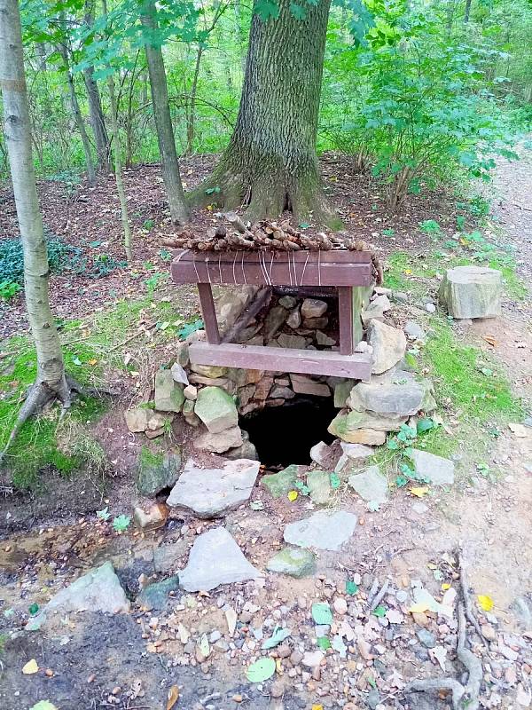 Studánka u Svatojakubské poutní trasy.