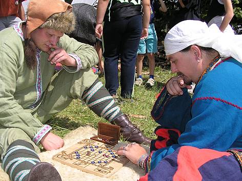 V táboře Slovanů se také hrály stolní hry