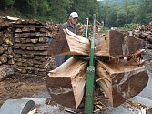 Příprava palivového dřeva. Ilustrační foto.