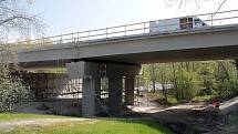 Rekonstrukce mostu na silnici I/3 na okraji Votic.