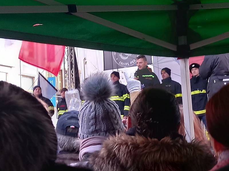 Demonstrace na Václavském náměstí v Praze 9. ledna 2022.