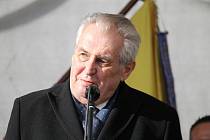 Prezident Miloš Zeman v Benešově