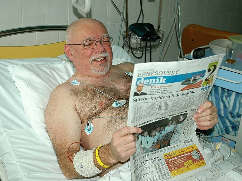 Jaroslav Hanuš v benešovské nemocnici v roce 2012.
