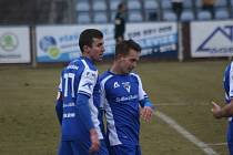 Tomáš Rigo (vpravo) zařídil proti Táborsku vítězný gól.