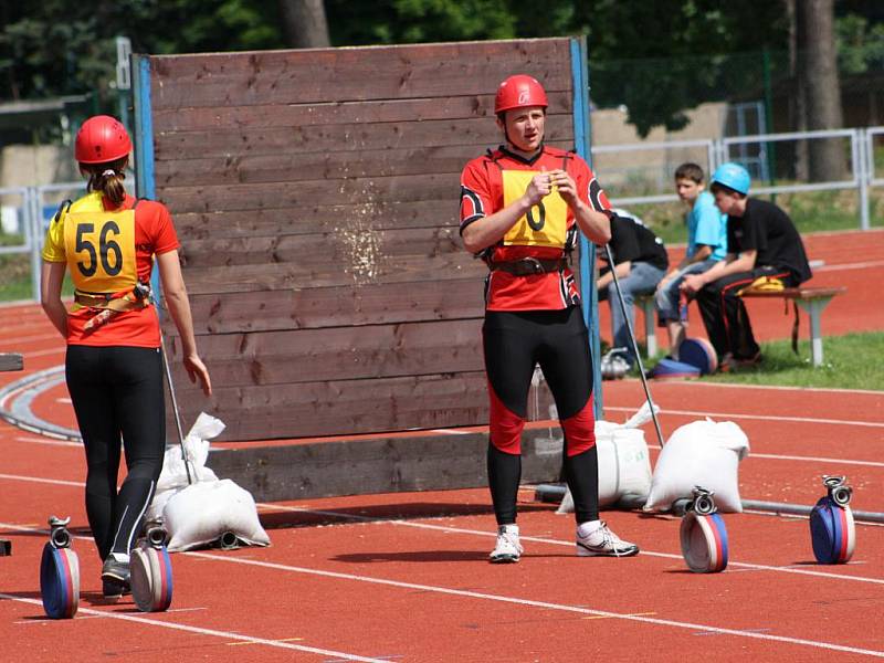 Soutěž v požárním sportu v Kolíně. 29. květen