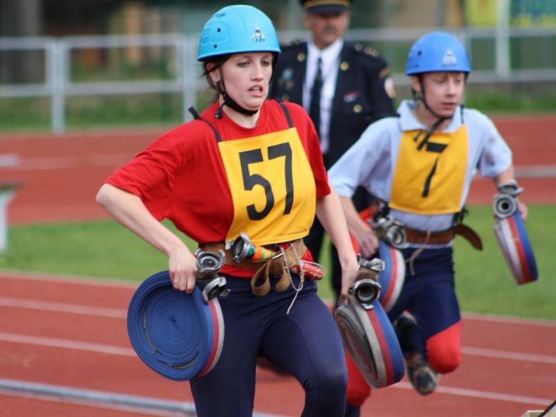 Soutěž v požárním sportu v Kolíně. 29. květen