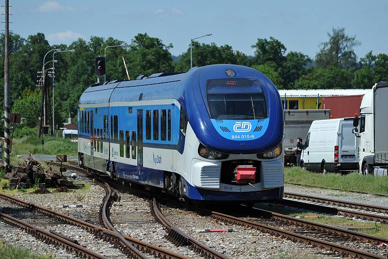 Lokomotivy potěšili ve Vlašimi milovníky vlaků. Zájemci si je prohlédli zvenku i zevnitř.