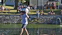 Water cup - přejezd přes rybník v Řimovicích.