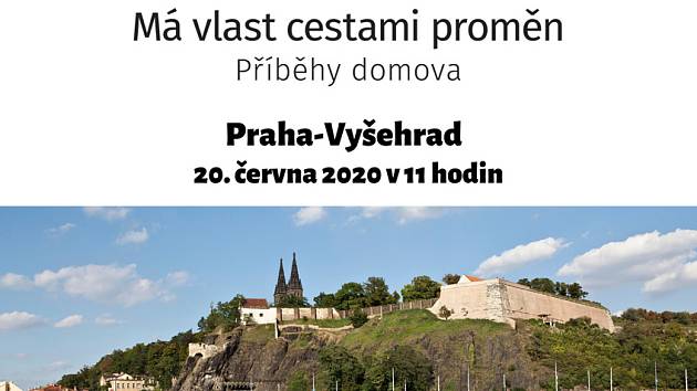 Plakát k výstavě Má vlast cestami proměn.