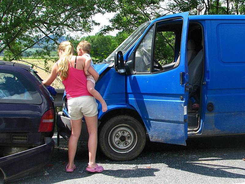 Dopravní nehoda U Topolu v Benešově v úterý 8. června.