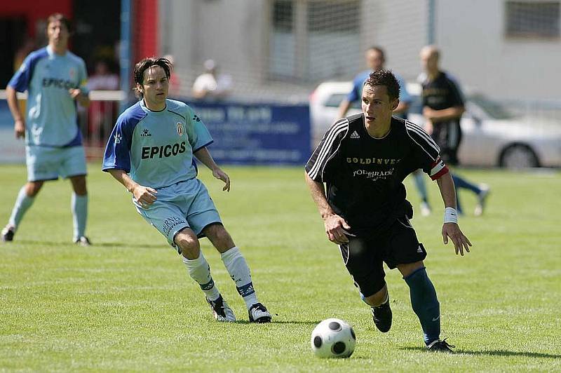 Z přípravného utkání Český Brod - Hlavice (0:3).