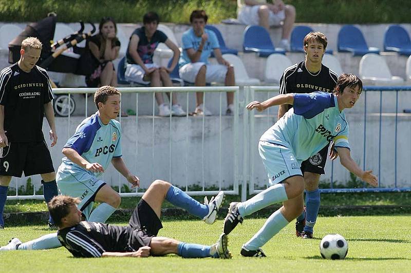 Z přípravného utkání Český Brod - Hlavice (0:3).