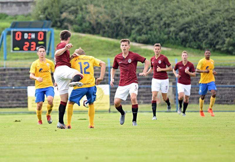 FORTUNA:ČFL a svátek v Benešově, který hostil béčko Sparty. Prohrál na penalty.