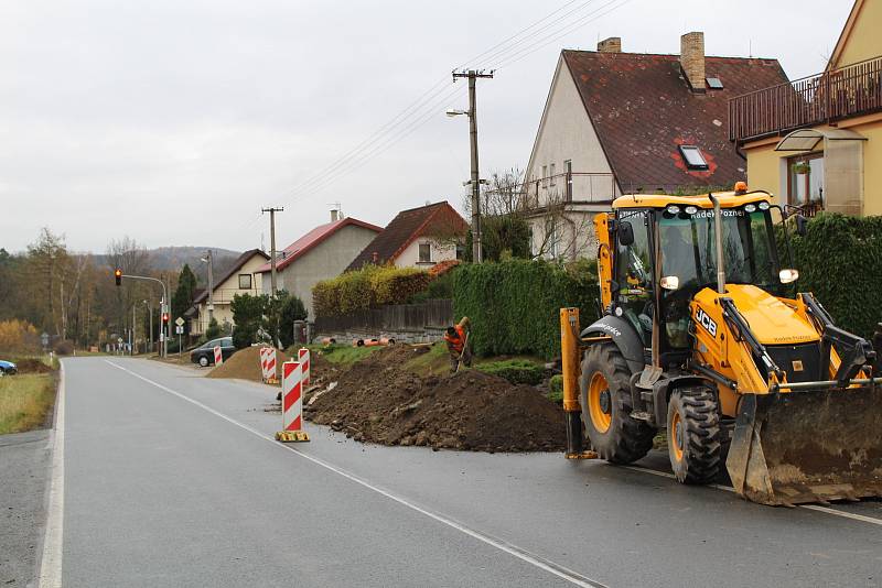 Rekonstrukce dešťové kanalizace v Jarkovicích.