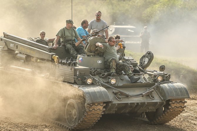 Tankový den ve Vojenském technickém muzeu v Lešanech na Benešovsku v roce 2019.