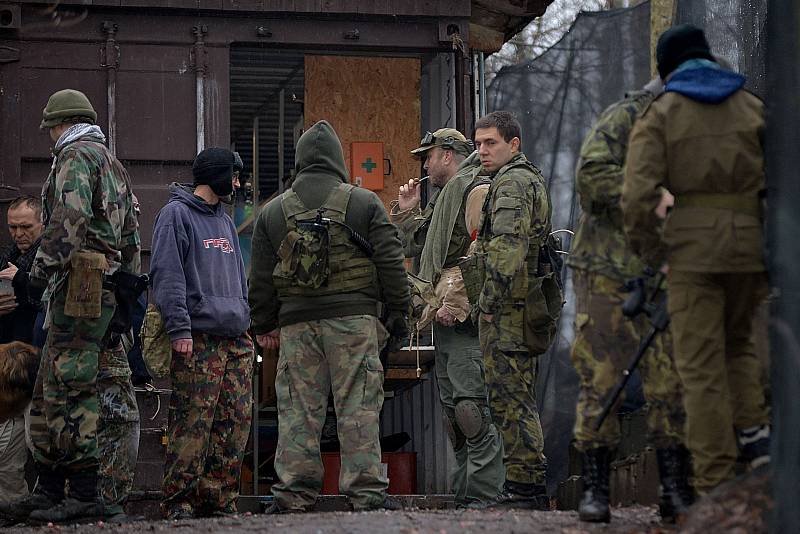 Ze druhého dílu paintballové bitvy Stalingrad v Benešově na vrchu Kavčák.