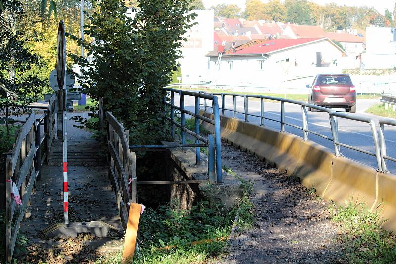 Komunikace ve Vlašimské ulici v Benešově.