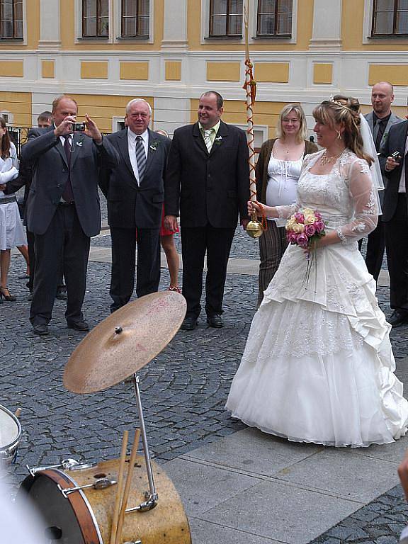 Svatba Heleny Uršicové z Čeňovic a Pavla Holakovského z Hulic.