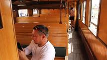 Nostalgická vlaková souprava dorazila do Vlašimi toto léto naposledy.