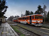Souprava soukromé akciové společnosti Railway Capital na nádraží v Trhovém Štěpánově. V roce 2023 tam poprvé přijede už v sobotu 3. června.
