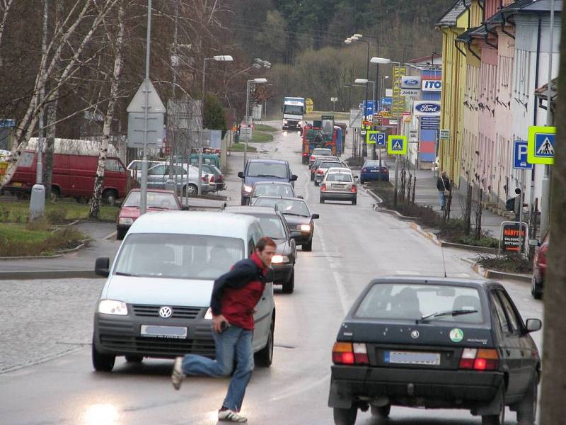 Provoz v Čechově ulici v Benešově