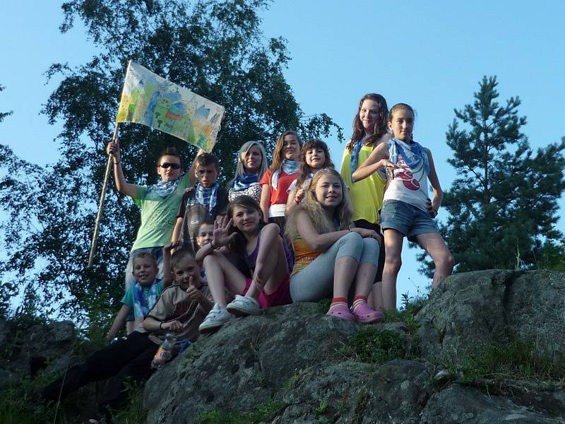 Prázdninové tábory benešovského DDM v Jablonné nad Vltavou.