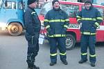 Noční cvičení hasičů v Jankově.