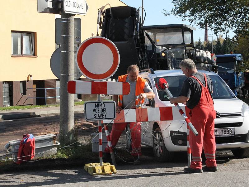 Zahájení prací na opravě ulice Jana Nohy, pondělí 16. října.