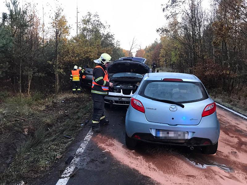 Dopravní nehoda u Tehova.