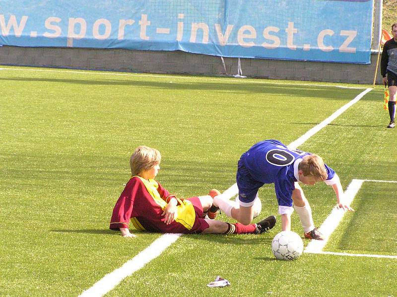 Zápas výběrů OFS Benešov - OFS Příbram (U13) 3:0.