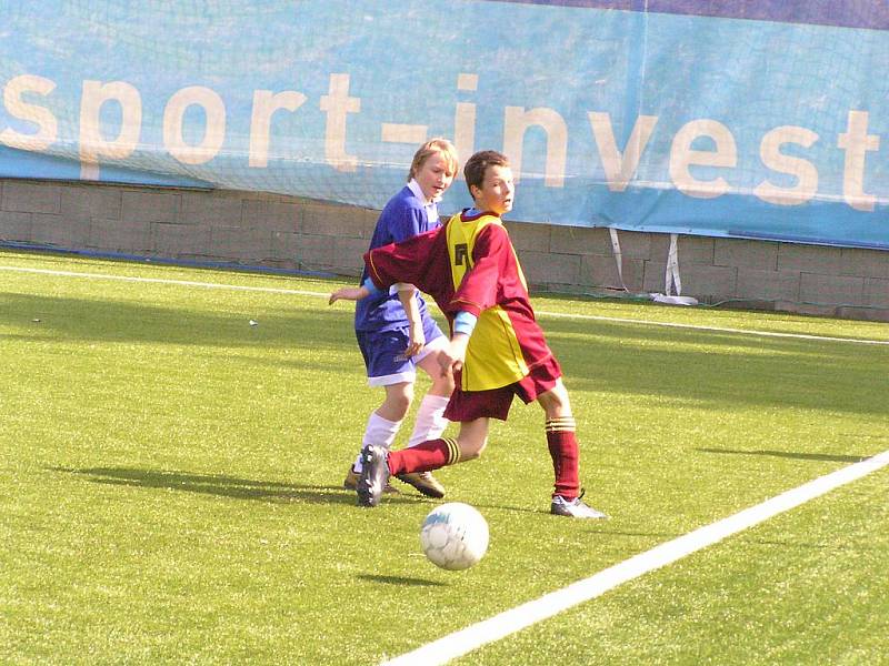 Zápas výběrů OFS Benešov - OFS Příbram (U13) 3:0.