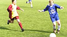 Zápas výběrů OFS Benešov - OFS Příbram (U13) 3:0.