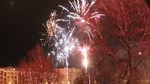 Vítání Nového roku 2014 v Benešově.