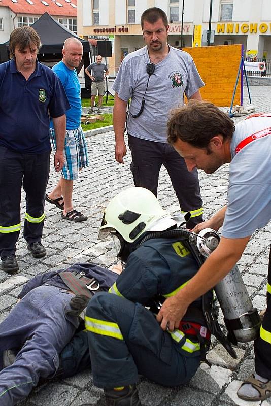 První ročník "Mnichovického železného hasiče".