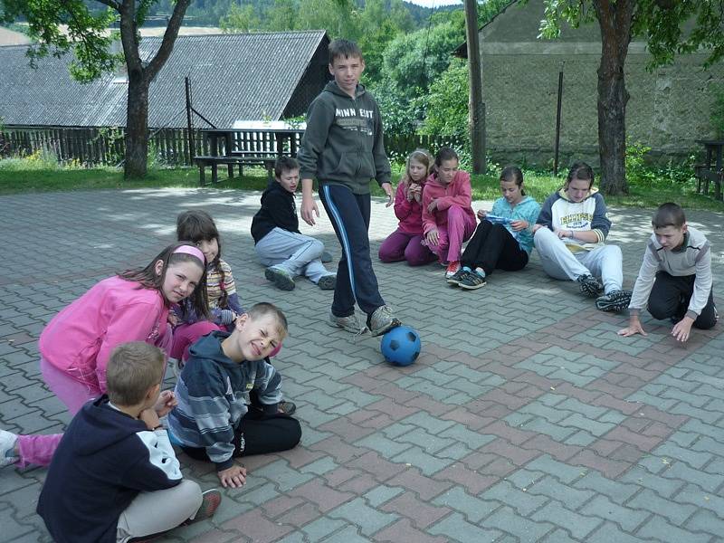 Prázdninové tábory benešovského DDM v Jablonné nad Vltavou.