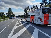 Nehoda autobusu u Benešova 14. září 2023
