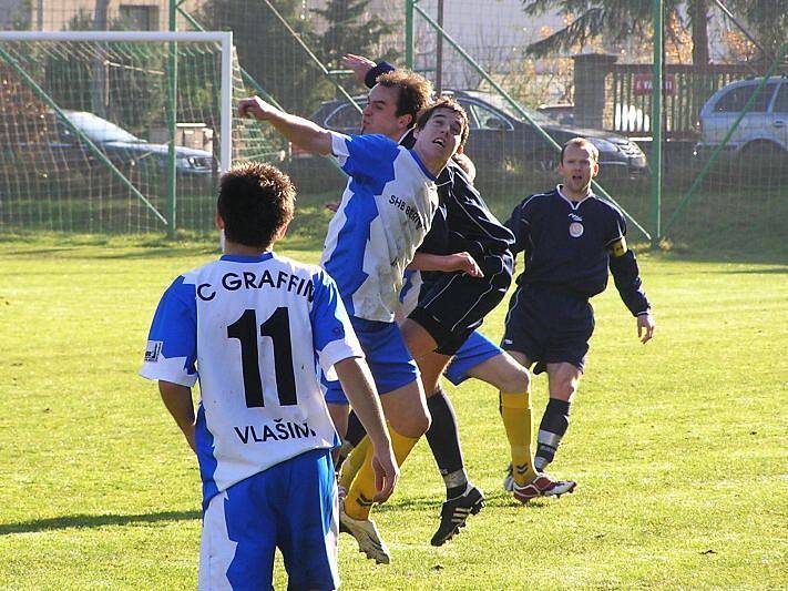 Z utkání krajského přeboru FC Graffin Vlašim B - Libiš (6:1)