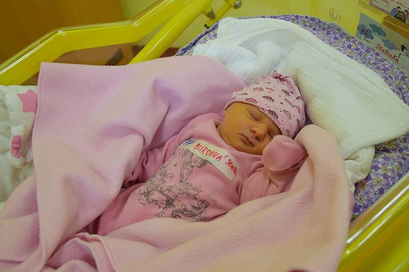 Stella Burdová se Lucii Škardové a Davidu Burdovi narodila v benešovské nemocnici 23. srpna 2021 v 17.52 hodin, vážila 2770 gramů. Rodina bydlí v Tehovci.